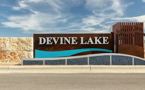 Devine Lake Sign